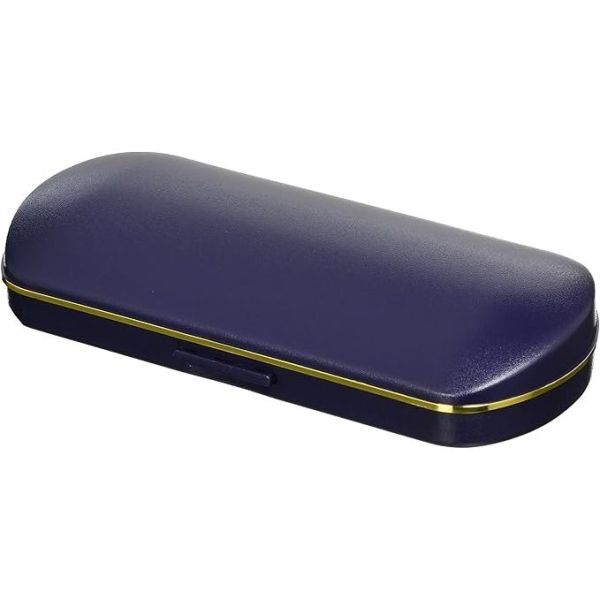 【新品/即決/送料230円】 メガネケース ハード プラスチック プッシュ式 日本メーカー TCケース MP-20 ツヤ無し 青 マット調 50910-4 2/2拍卖