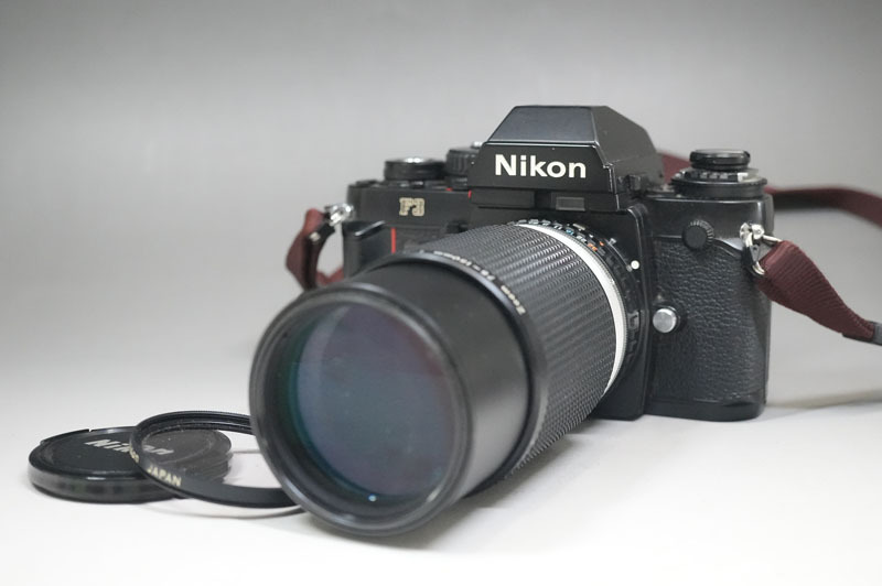1円~【K606】Nikon ニコン F3 /LENDS Zoom 75-150mm 1:3.5 一眼レフフィルムカメラ データバック(MF-14)付拍卖