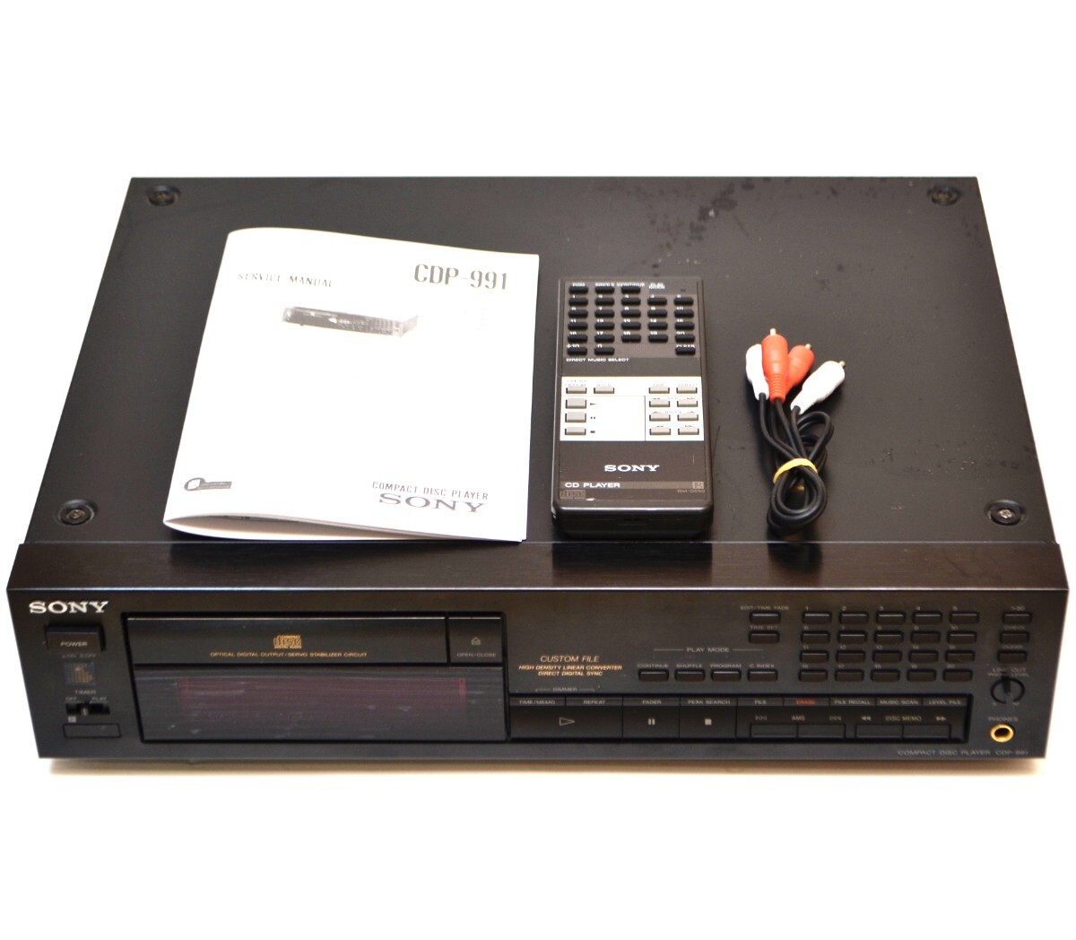 【オススメ品/純正リモコン付】SONY ソニー CDP-991 CDプレーヤー CDデッキ CD読み込み速い拍卖