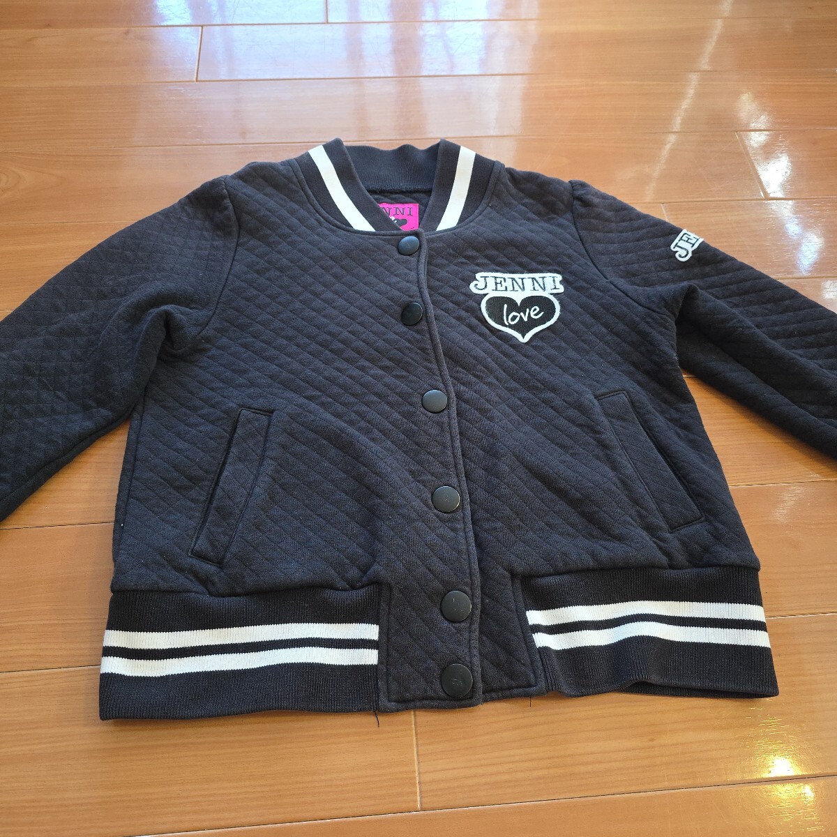 JENNI ジェニー 150㎝ ジャンバー ジャケット ブラック 黒 ハート拍卖
