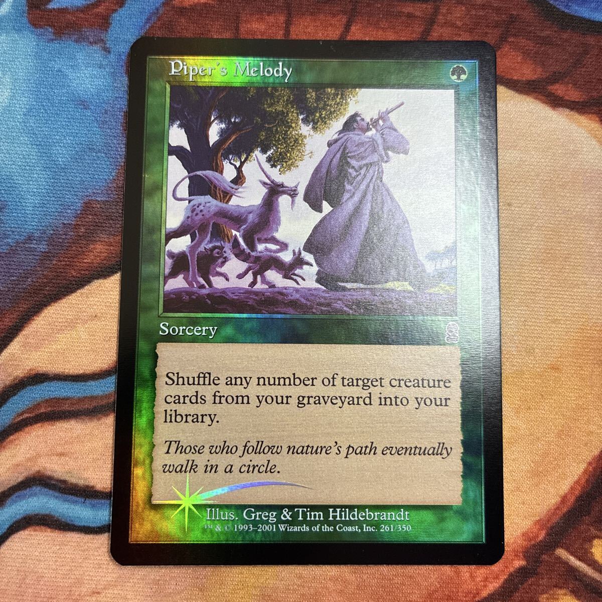 100円スタート MTG マジックザギャザリング foil オデッセイ 英語 笛吹きのメロディ/Piper's Melody拍卖