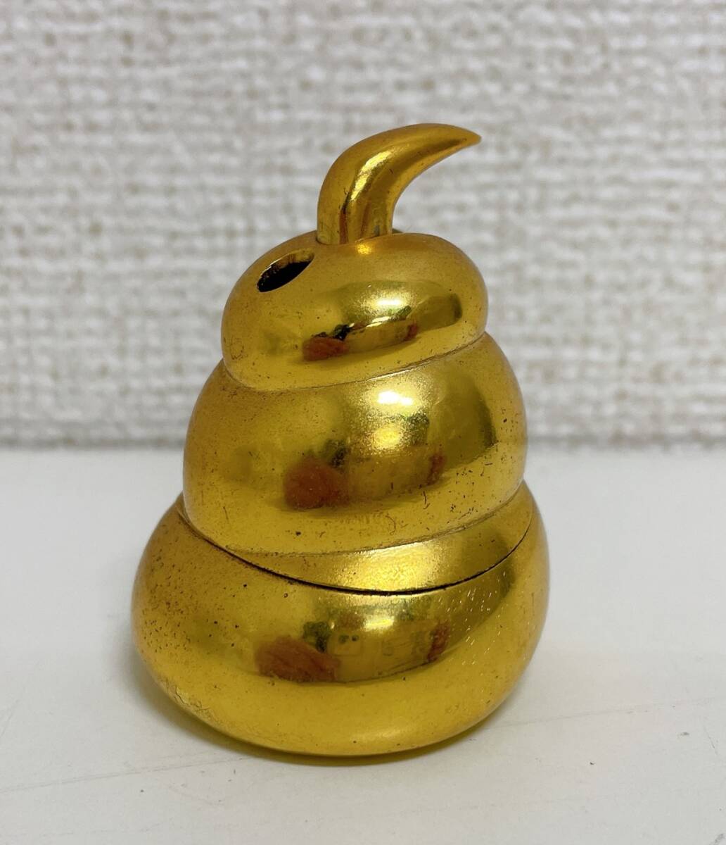 【金運ライター★★★】金うんこライター/金のうんち/縁起物/コレクション/喫煙具/現状品/金色/ゴールド/A710-204 拍卖