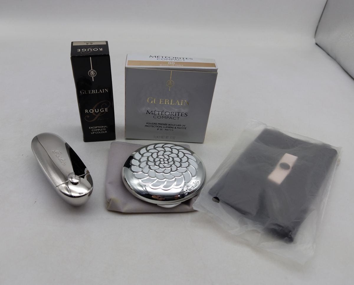 C★ゲラン3点 メテオリットコンパクトUVプロテクション,ルージュジェ等★拍卖