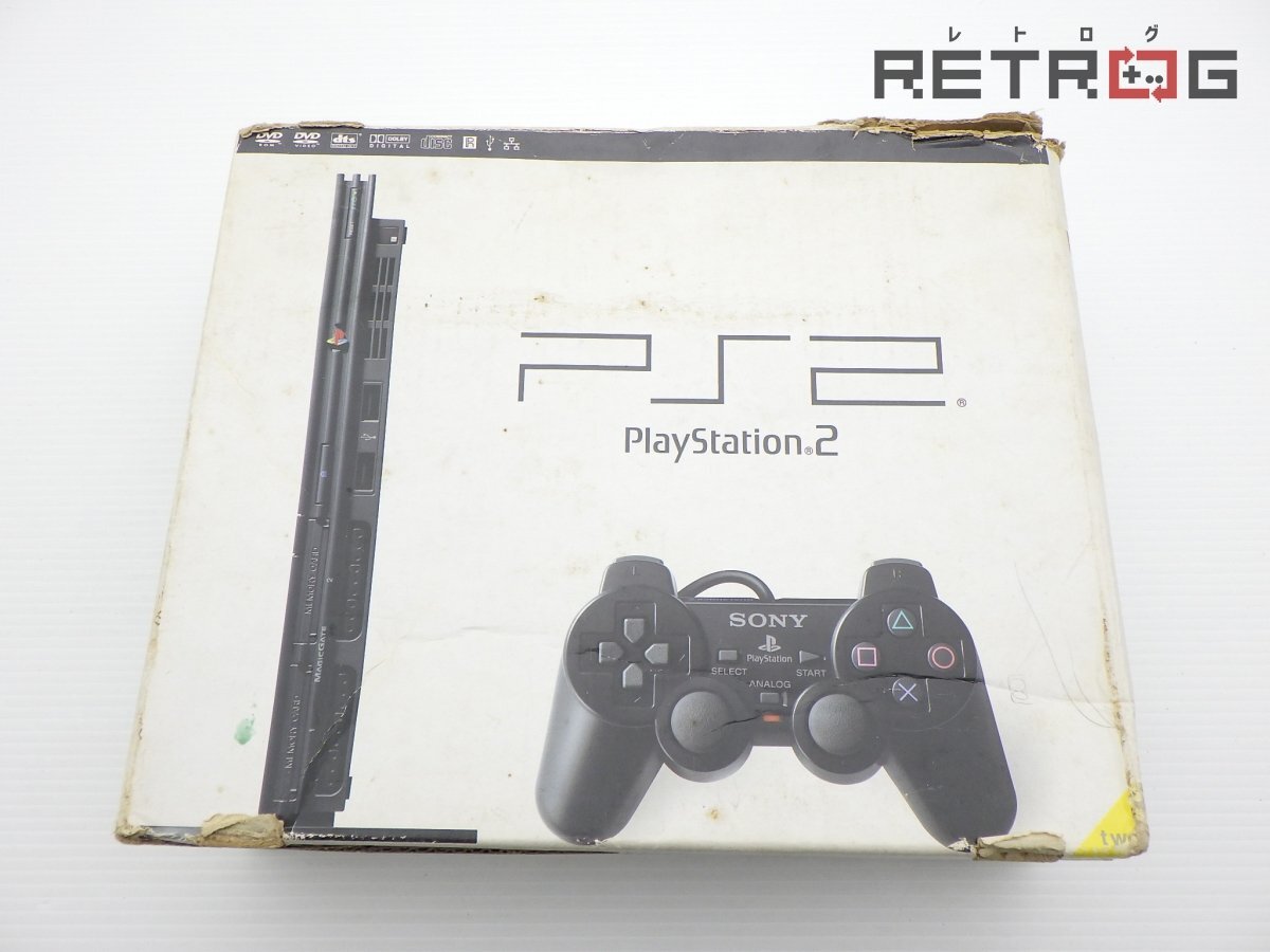 【箱付き】【動作品】PlayStation2本体(SCPH-70000 CB/チャコールブラック) PS2拍卖