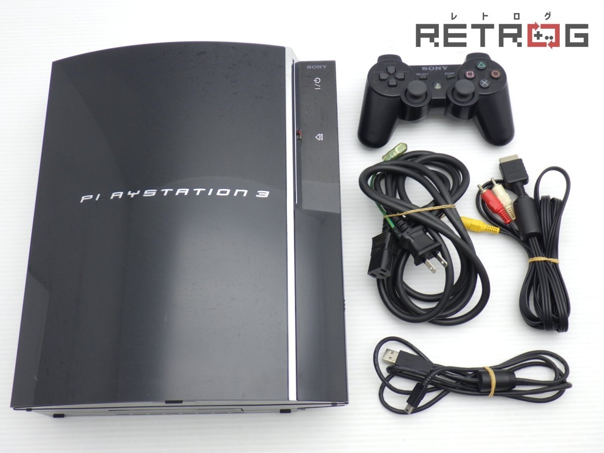 【動作品】PlayStation3本体 60GB(CECHA00/クリアブラック) PS2ソフト動作未確認 PS3拍卖