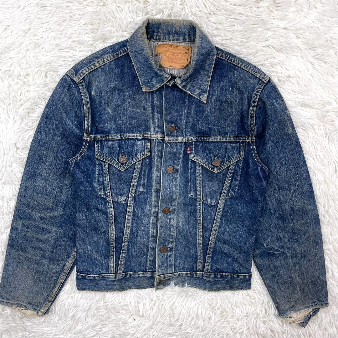 60s オリジナル ヴィンテージ☆Levi’s/リーバイス 557xx デニムジャケット 38 サード Gジャン ジージャン ギャラ無し 拍卖