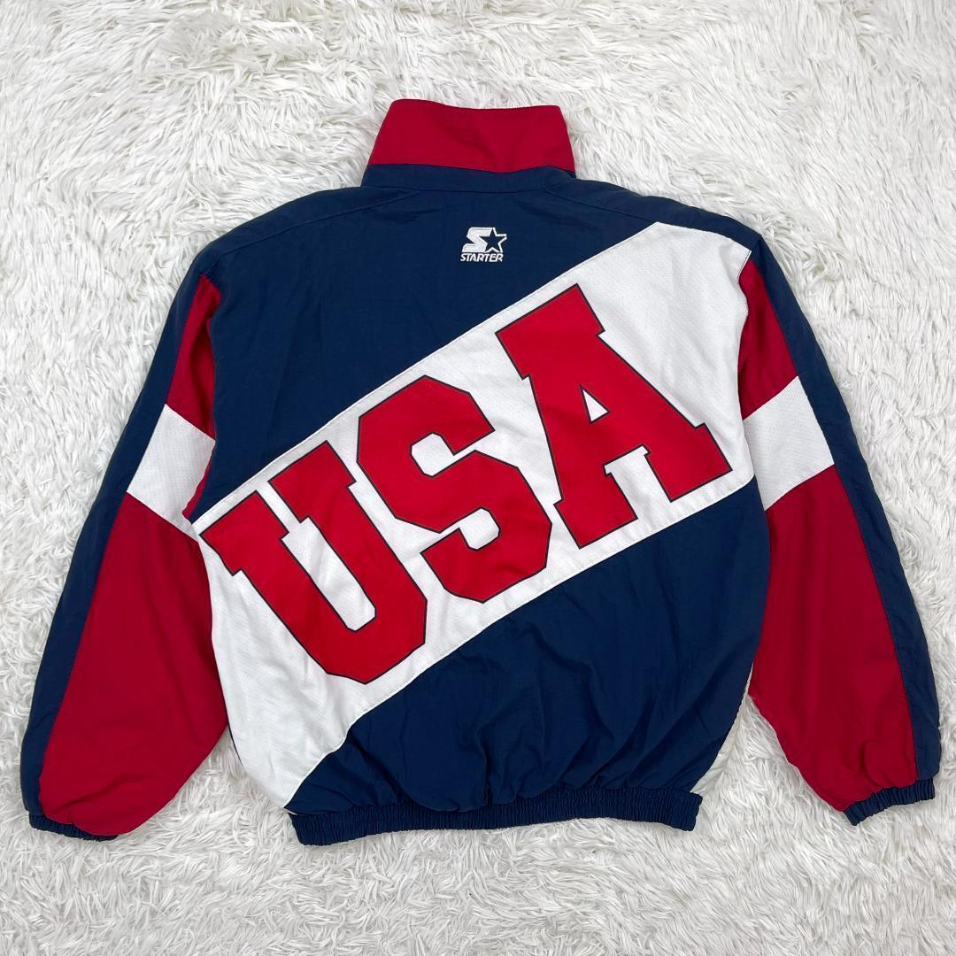 96年 アトランタ五輪☆Starter/スターター ナイロンジャケット USA オリンピック 古着 ヴィンテージ 拍卖