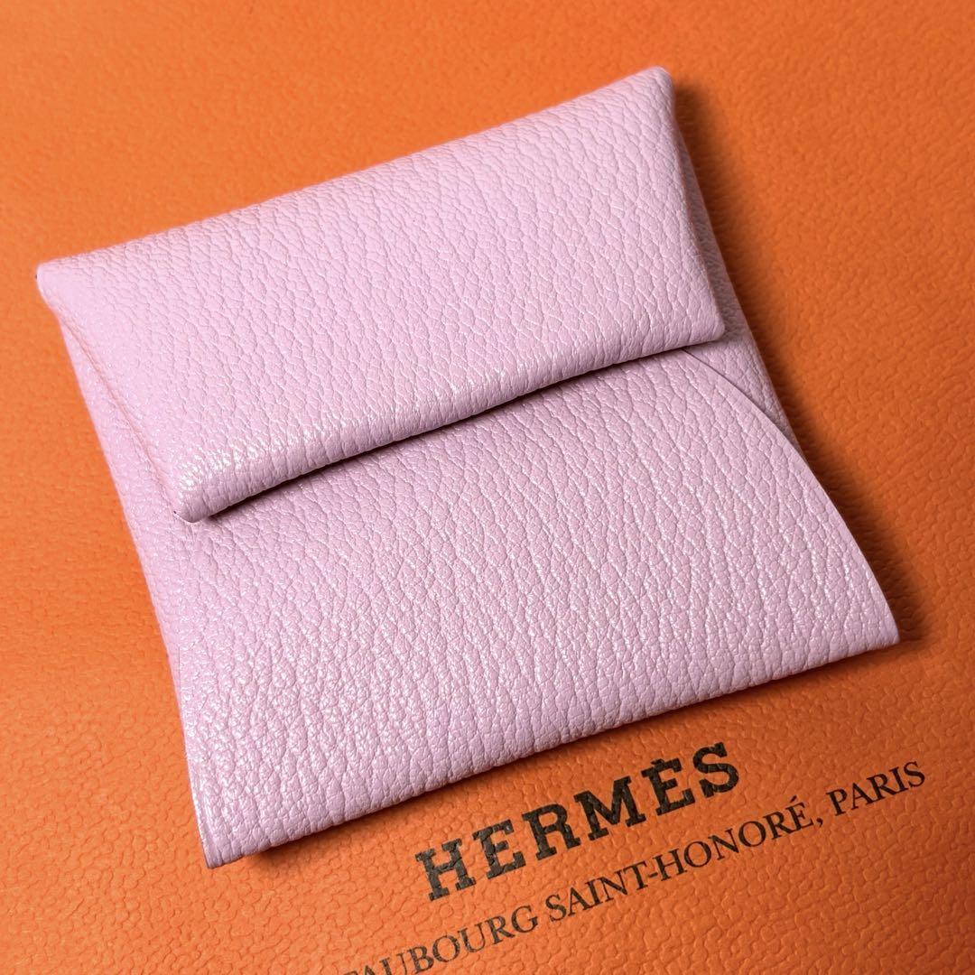 未使用品 エルメス HERMES コインケース バスティア ピンク 小銭入れ 財布 レディース ミニ財布 コンパクト 拍卖