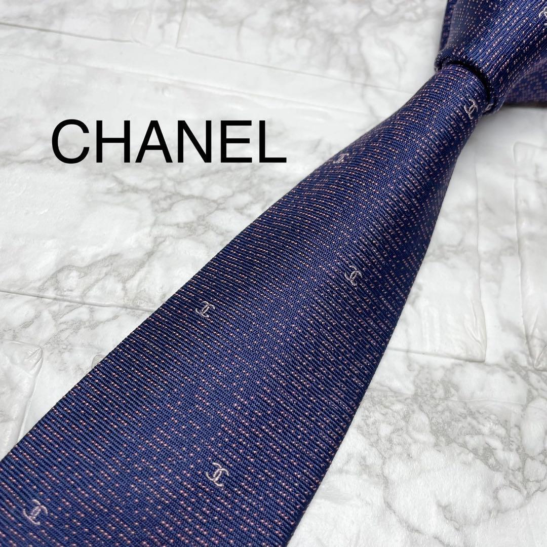 未使用級 CHANEL シャネル ネクタイ ココマーク スーツ シャツ カフス タイピン ジャケット ビジネスバッグ ソリッドタイ拍卖