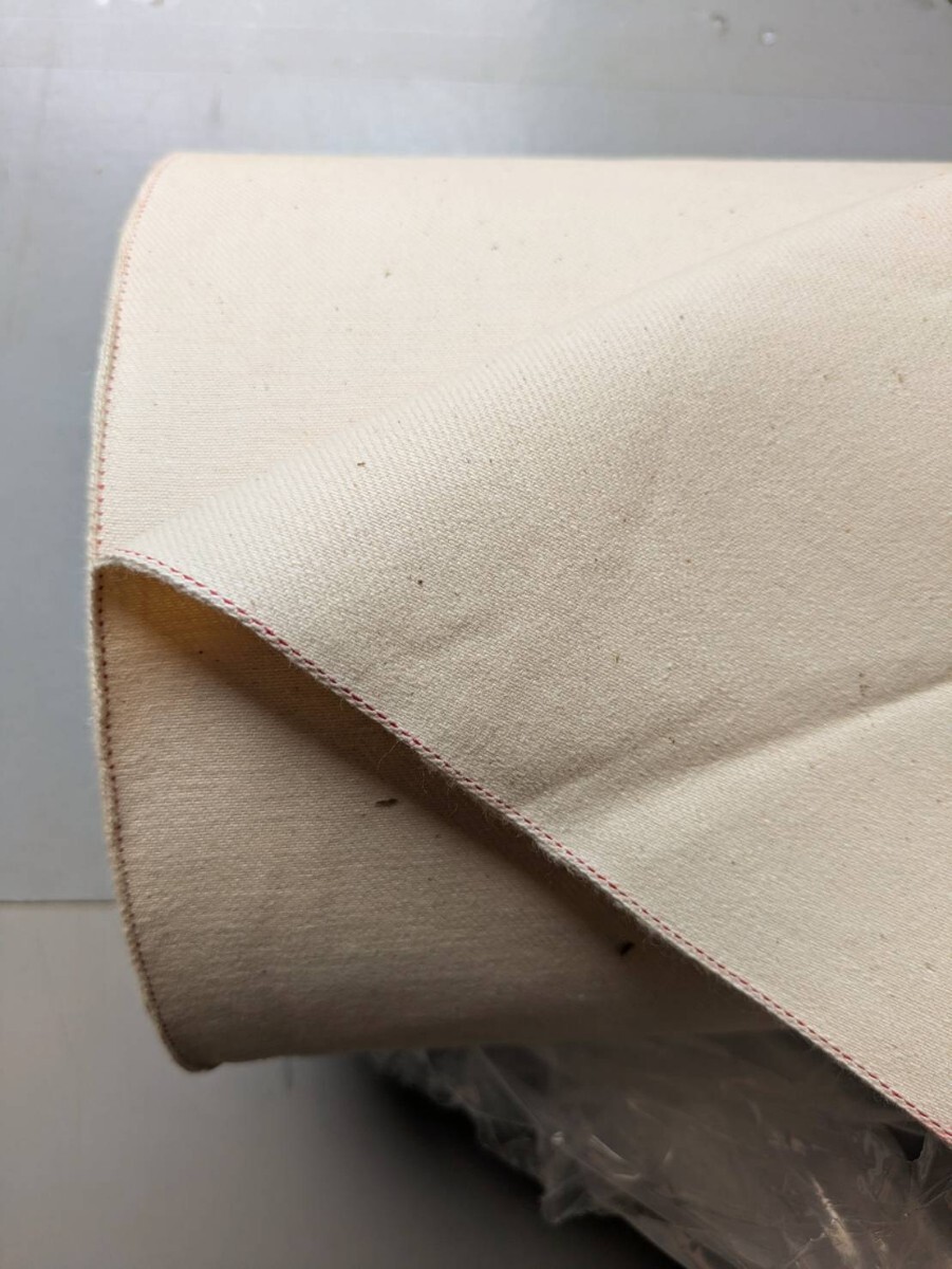 訳あり 産地 岡山県 井原デニム キバタ 綿カス入り セルヴィッチ生成デニム 81cm幅 14oz 57m巻 生地 日本製 国産 denim 670拍卖