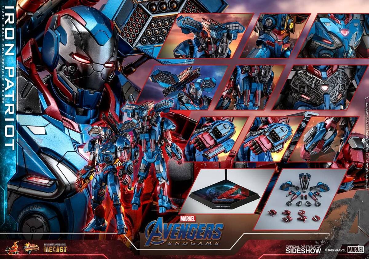 ホットトイズ エンドゲーム アイアンパトリオット ムービー・マスターピース DIECAST アイアン・パトリオット拍卖