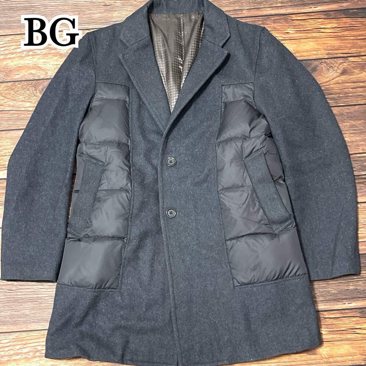 BUONA GIORNATA ボナジョルナータ BG ダウンジャケット チェスターコート ジャケット テーラードジャケット メンズ アウター グレー S拍卖