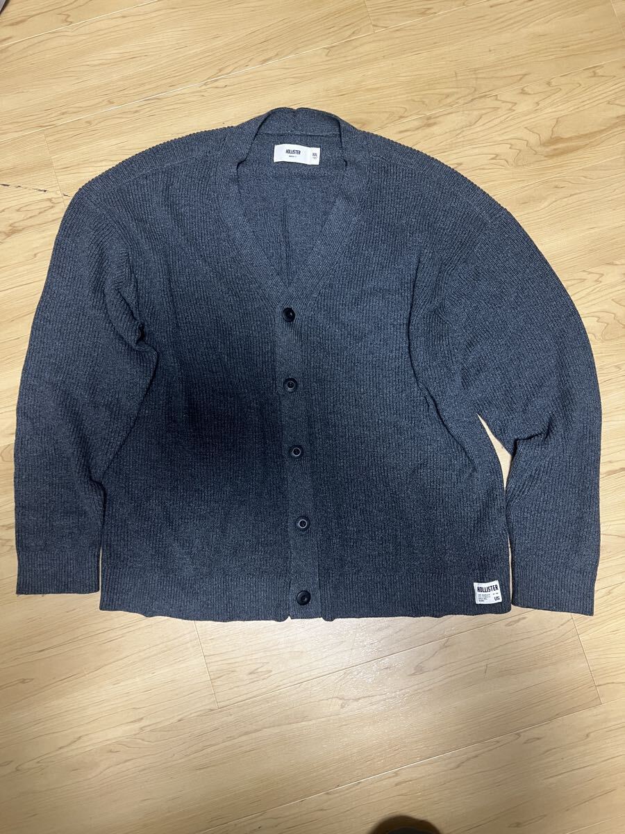 正規品 ホリスター カーディガン XXL グレー HOLLISTER メンズ拍卖