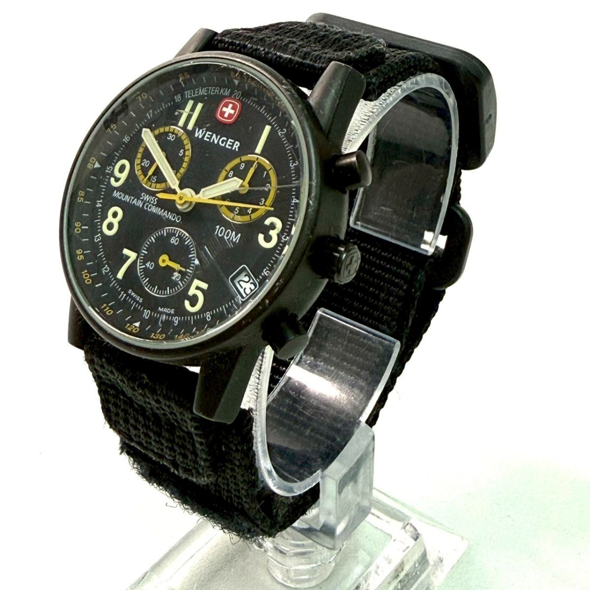 【不動品】WENGER ウェンガー 7072X ブラック文字盤 メンズ 腕時計 ITVF9A2K9V76 B20拍卖