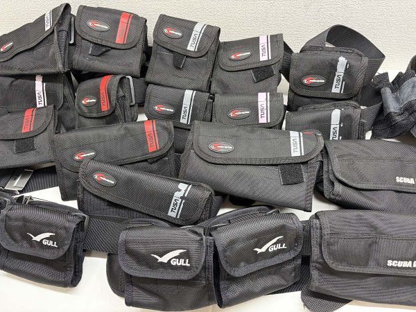 ★1円 同梱不可 TUSA ツサ GULL SAS ウェイトベルト 10点 大量 まとめ セット ダイビング 現状品 ジャンク 10FY25C拍卖
