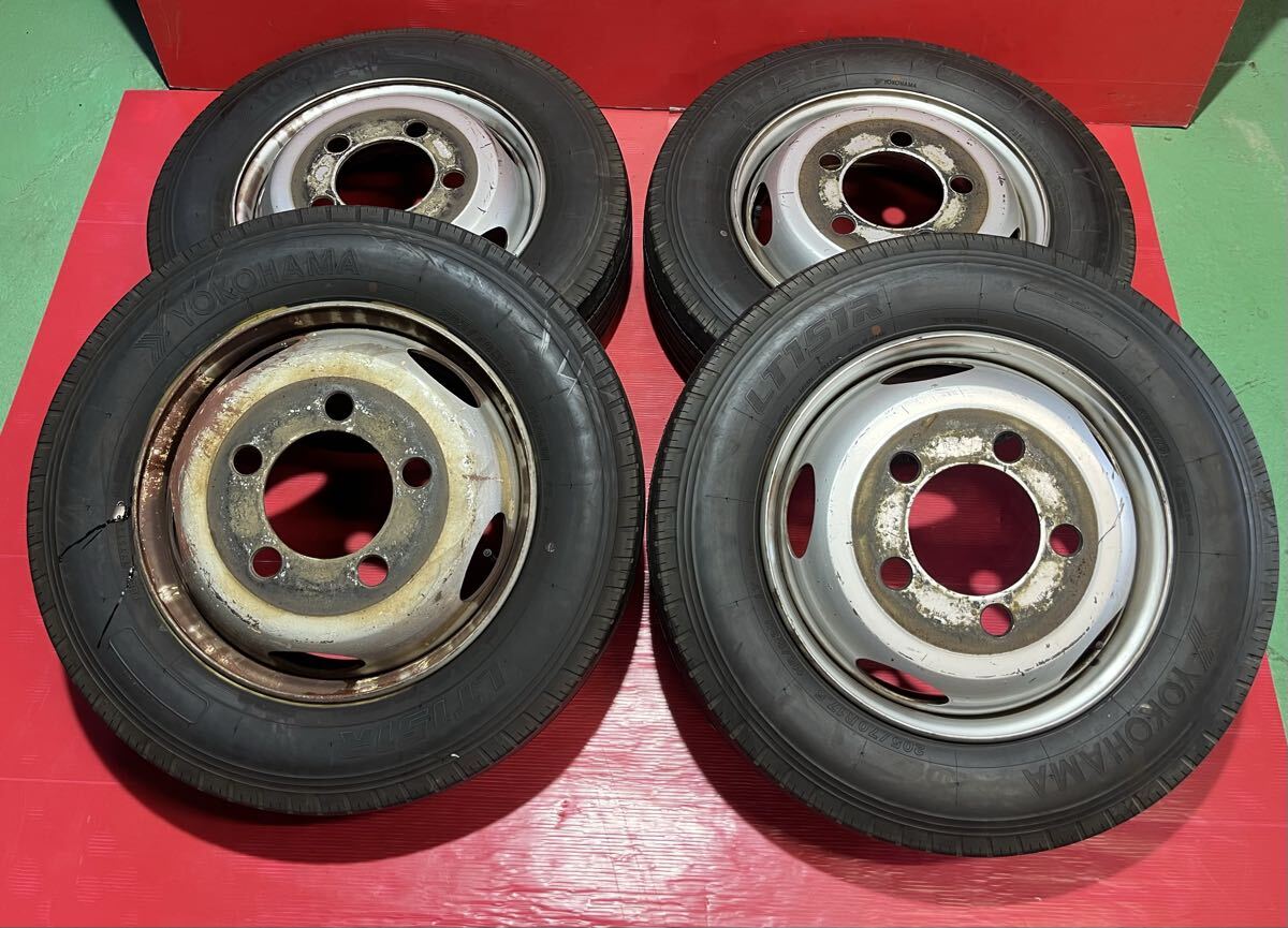 TT-5 TOPY 17.5×5.25 113-9TC 5穴 205/75R17.5 115/113N LT 25年製 9分山 4本セット拍卖