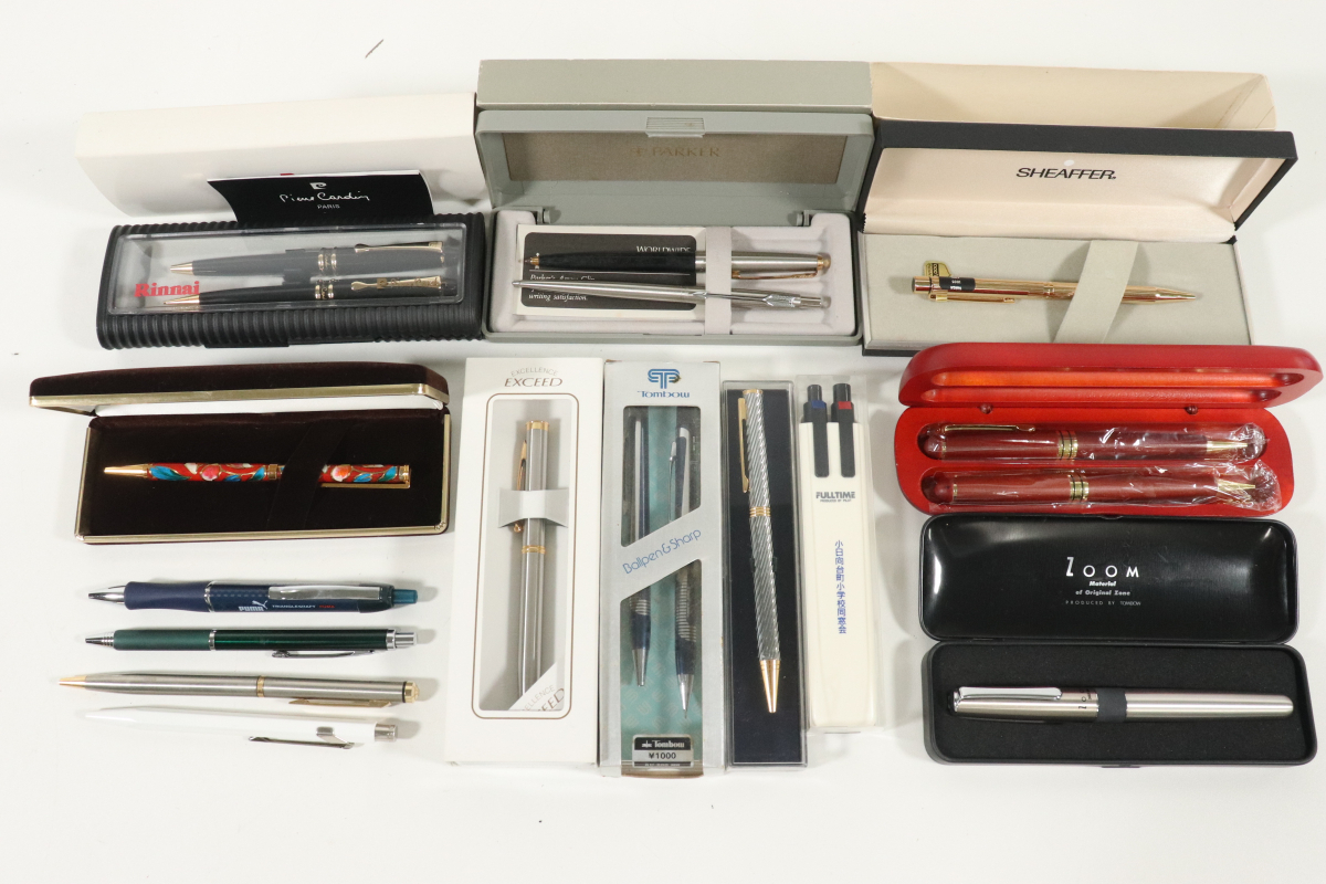 ★ボールペン まとめ PARKER SHEAFFER pierre cardin ピエールカルダン 筆記用具 文房具 コレクション_HJF_C1030-J002拍卖