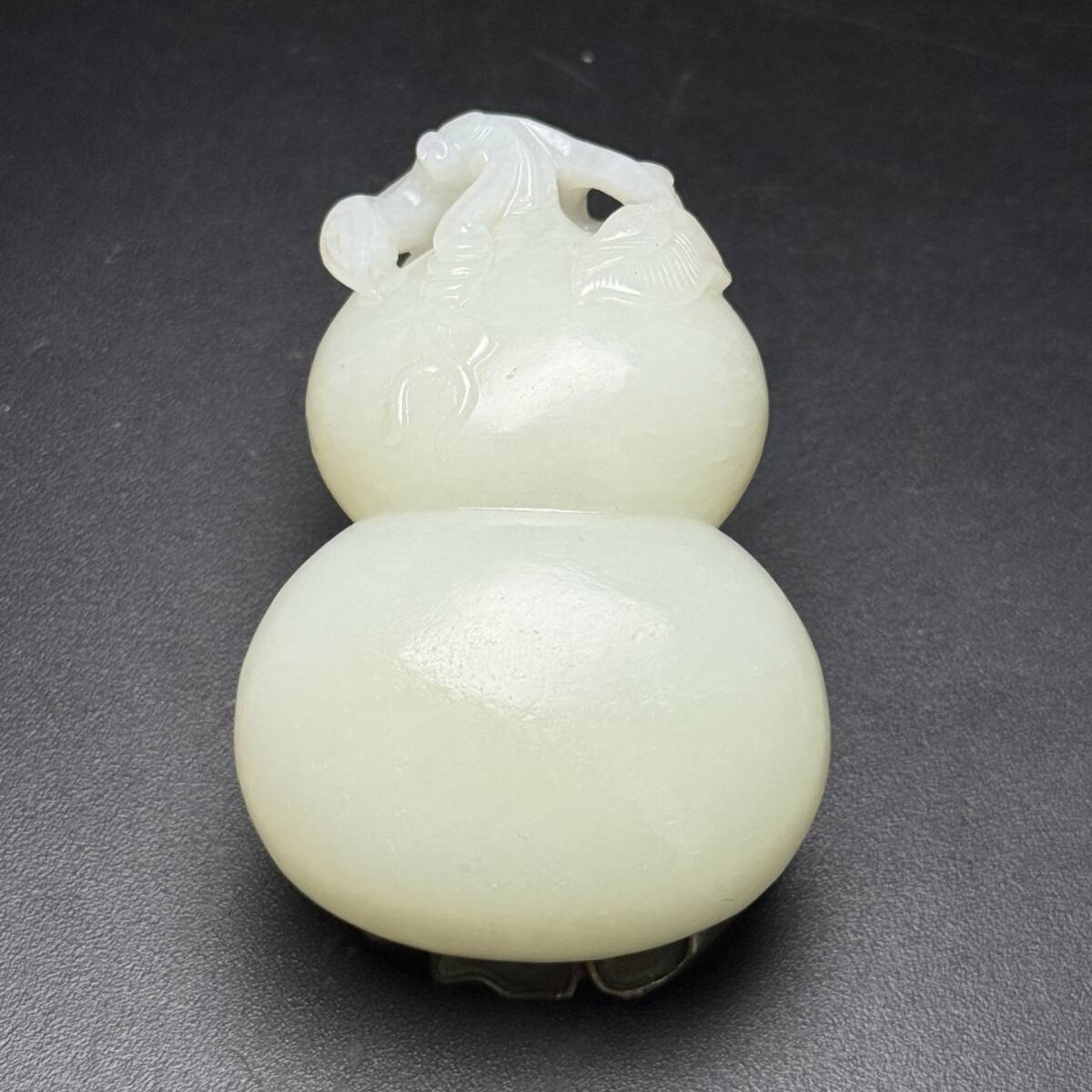 ▽鴻▽ 清朝時代 和田玉 白玉彫 福禄彫り件 時代物 中国古美術 骨董品拍卖