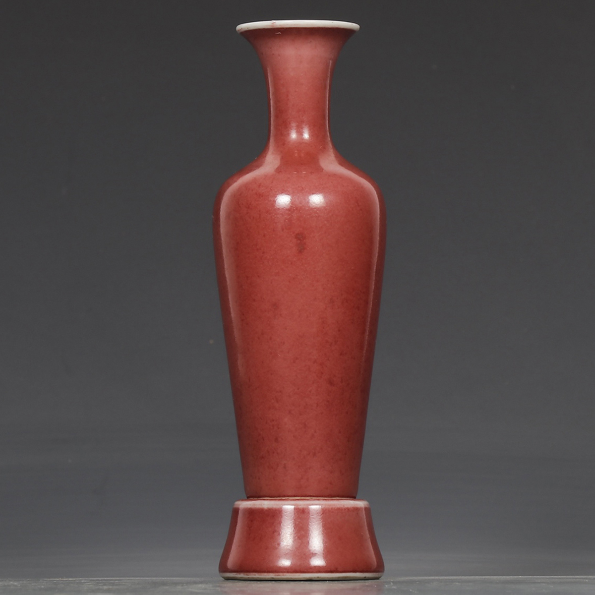 ▽鴻▽清時代 陶磁器 大清康熙年製 美人酔釉柳葉瓶 共箱 時代物 中国古美術 骨董品拍卖