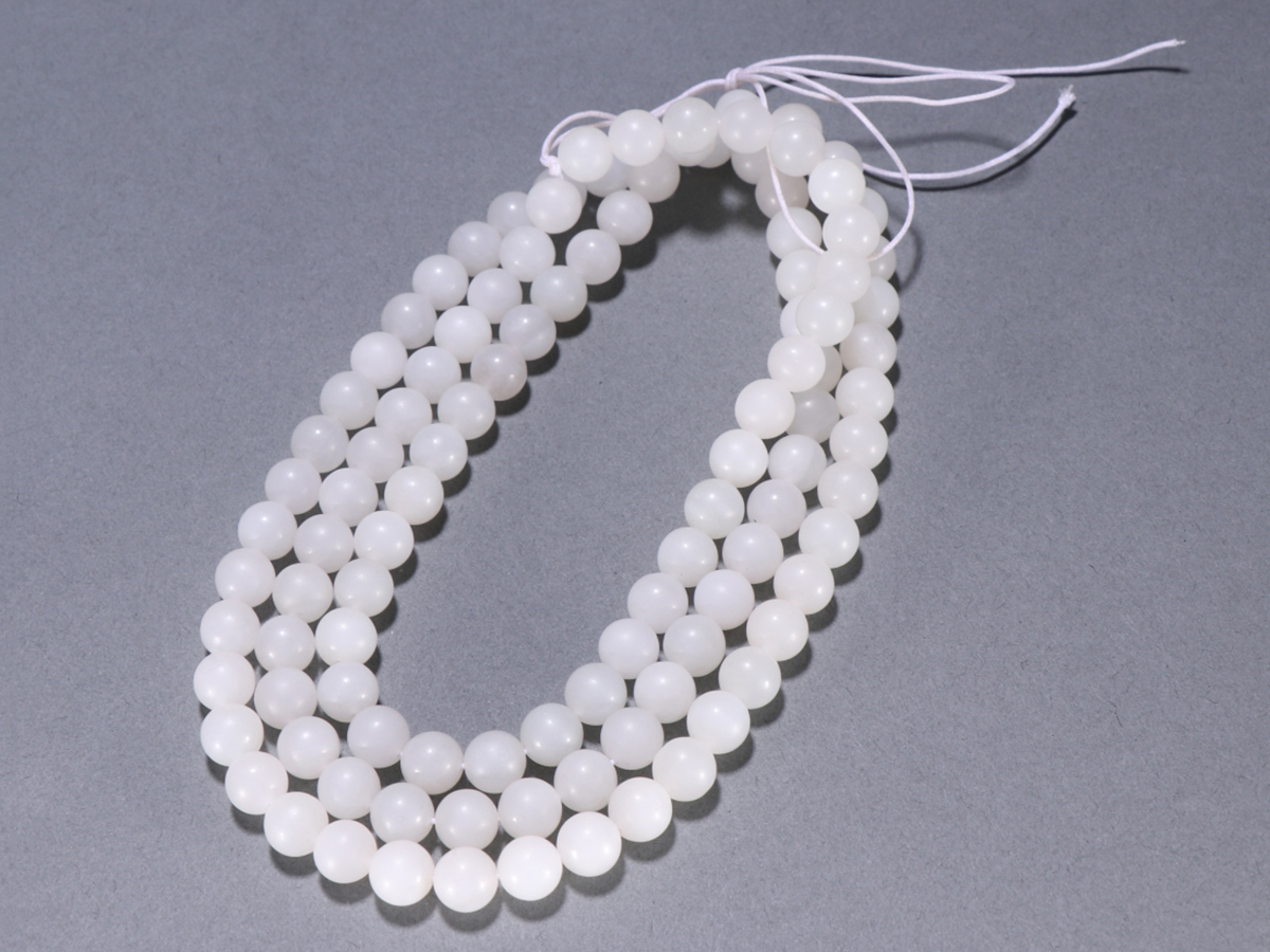 ▽鴻▽清時代 和田玉 108粒仏珠 数珠 時代物 中国古美術 骨董品拍卖