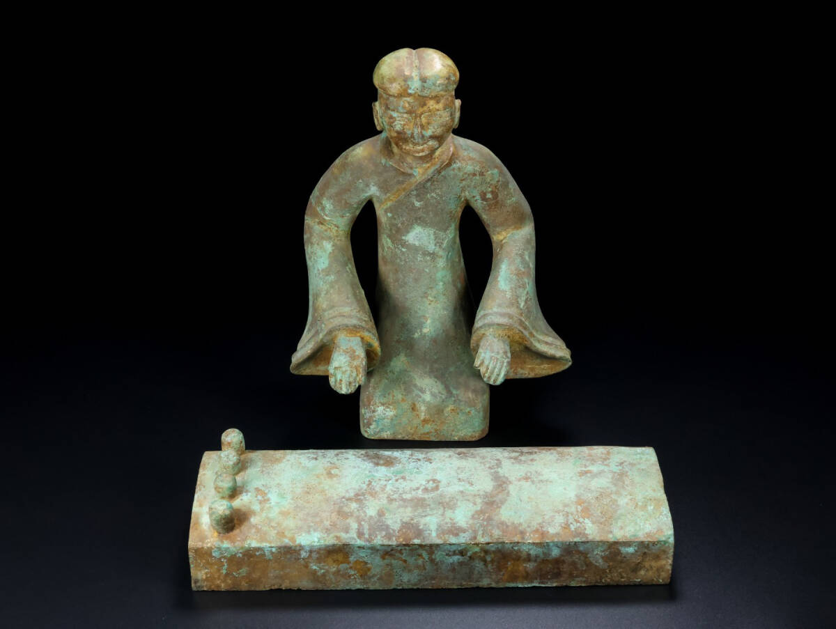 ▽鴻▽漢朝時代 高古玉 和田玉彫 琴置物 時代物 中国古美術 骨董品拍卖