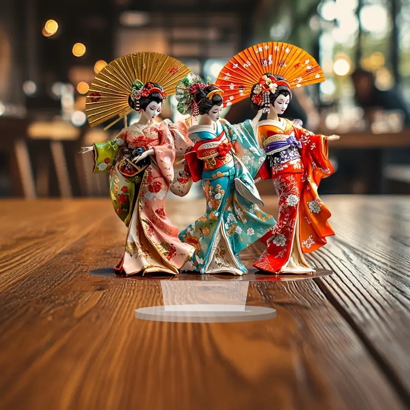 【京都・和装美人 舞子さん 日本舞踊・芸者】 アクリルスタンド 18cm×18cm アクスタ お部屋の飾りに インテリア オブジェ ★拍卖