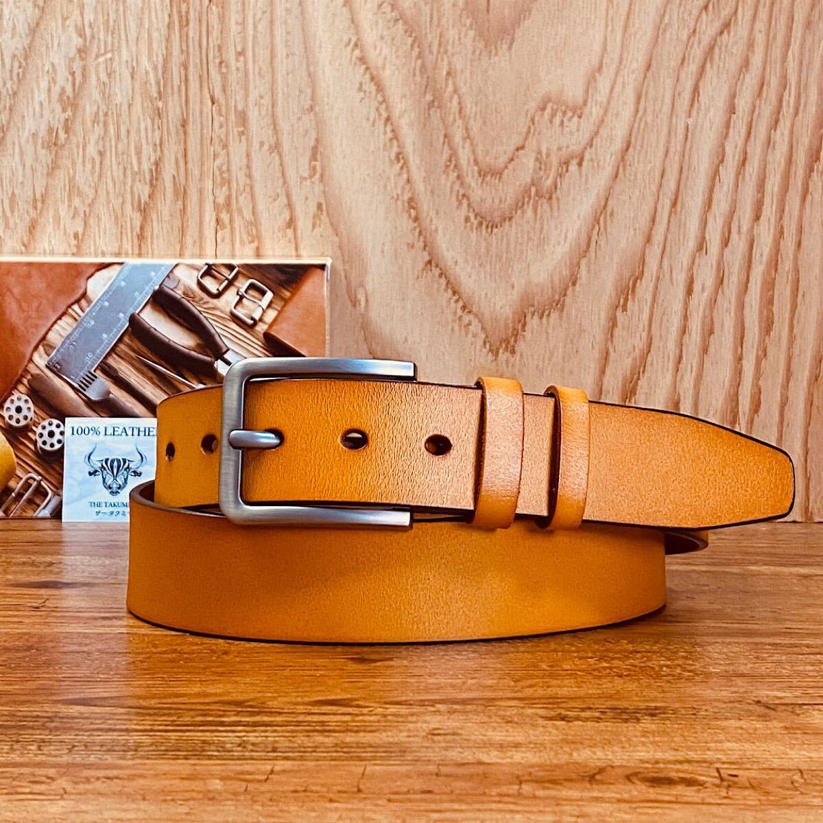 牛革 イタリアンレザー ベルト フリーサイズ カジュアル メンズ ベルト ビジネス 紳士 スーツ 新品 1円 本革 ブラウン 拍卖