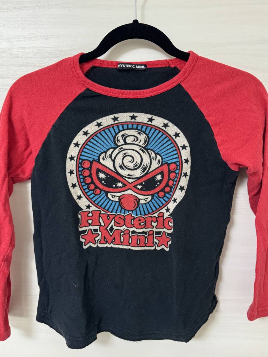 HYSTERIC MINI ヒステリックミニ 長袖Tシャツ カットソー ロンT キッズ 130cm 古着拍卖