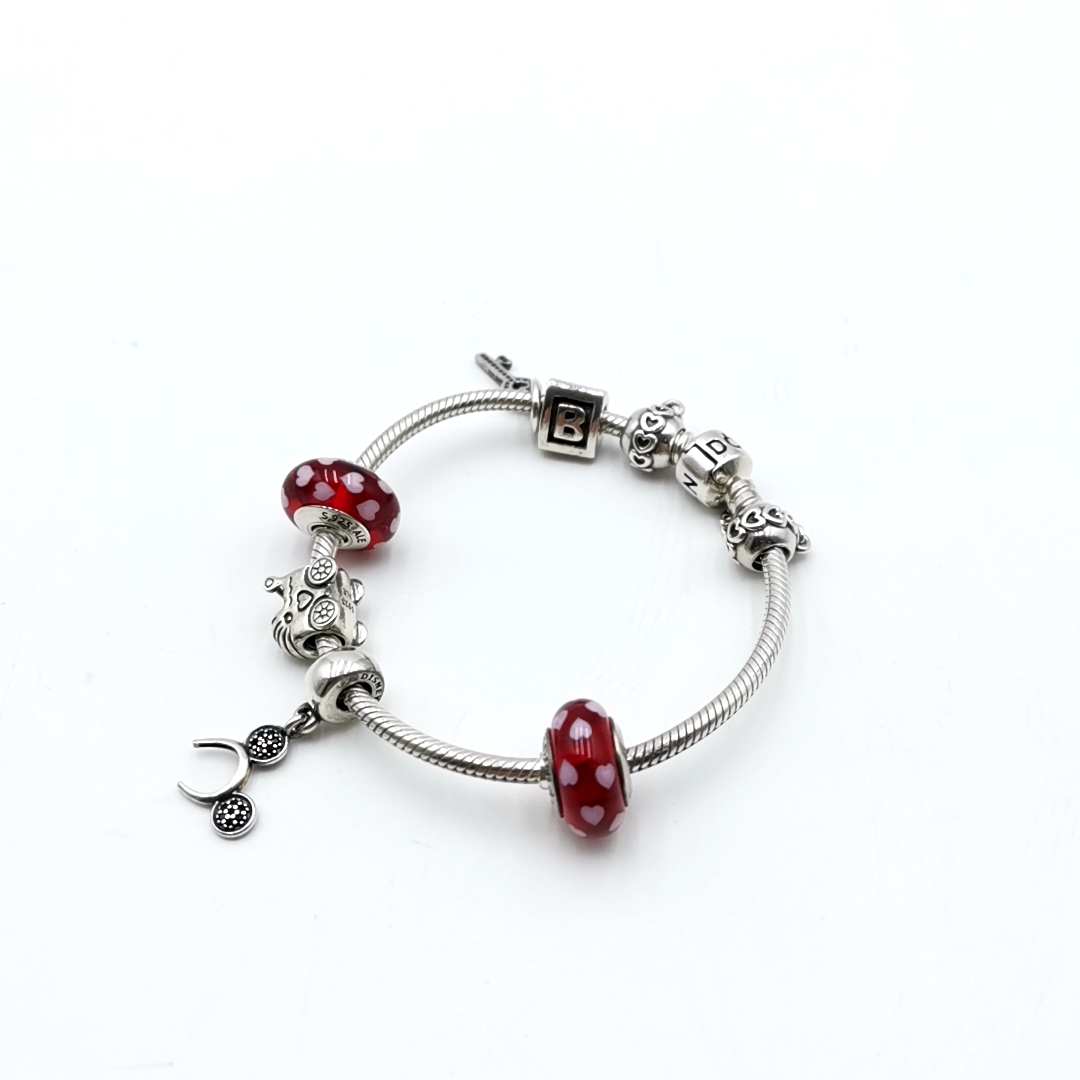 送料無料 美品 パンドラ PANDORA バングル ブレスレット アクセサリー 小物 S ALE シルバー925 レディース拍卖