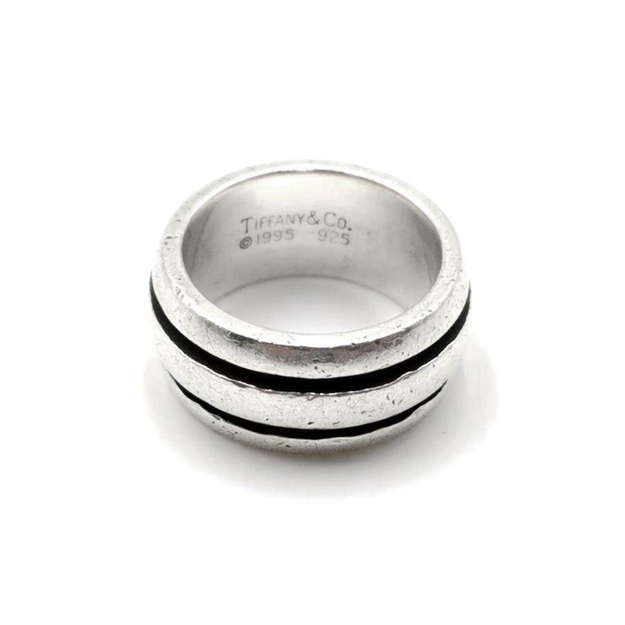 送料無料 ティファニー TIFFANY&Co. 指輪 グルーブドリング スターリングシルバー925 9号 レディース拍卖