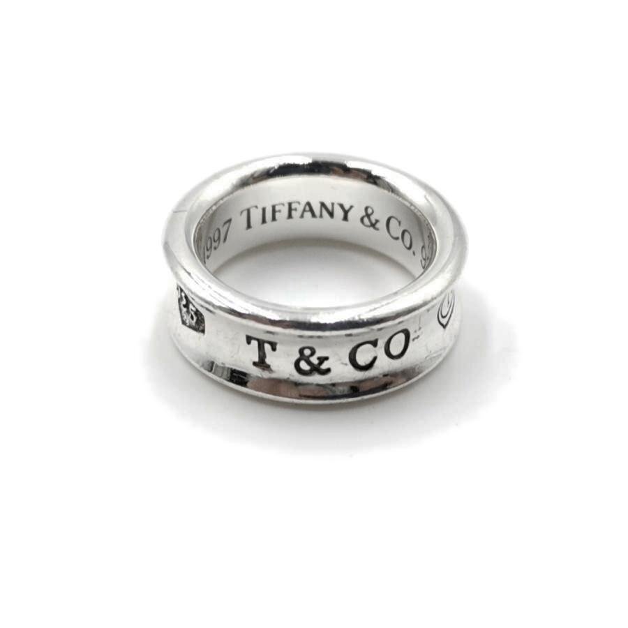 送料無料 美品 ティファニー TIFFANY&Co. 指輪 ナローリング アクセサリー 1837 シルバー925 6号 レディース拍卖