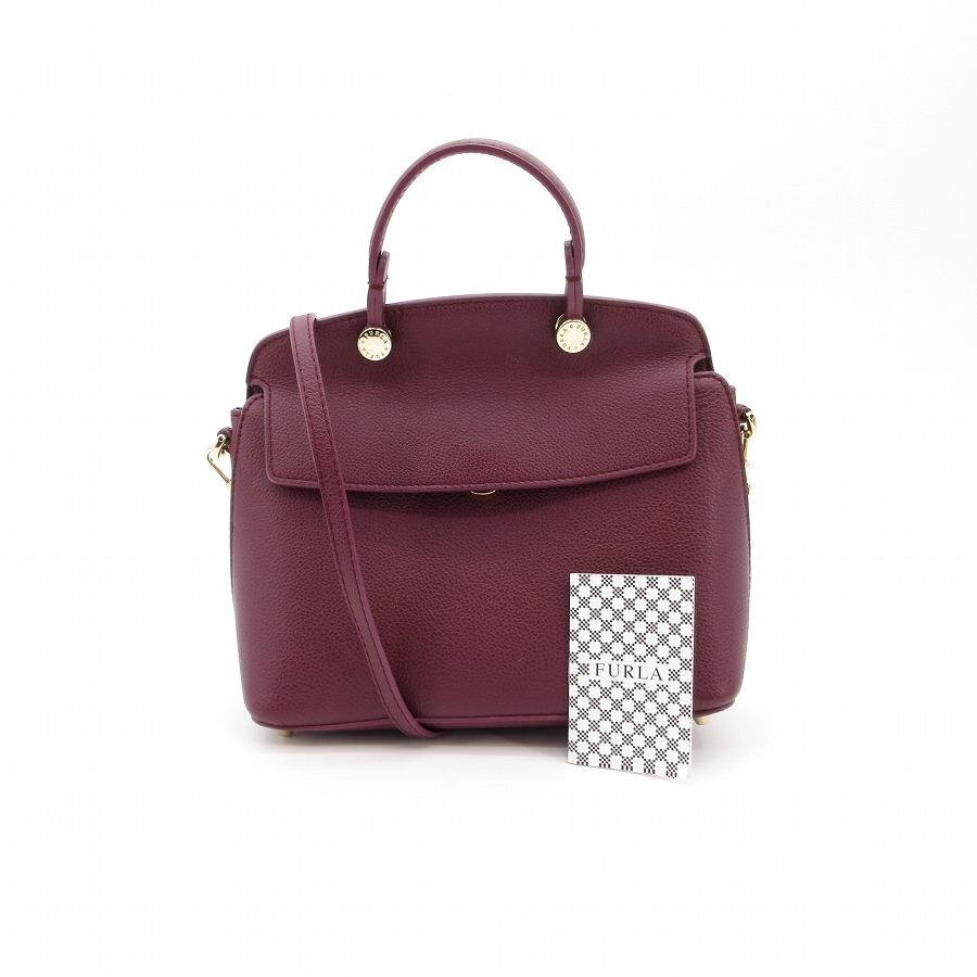 送料無料 美品 フルラ FURLA ハンドバッグ ショルダーバッグ 279443 PIPER パイパー レザー 伊製 レディース拍卖