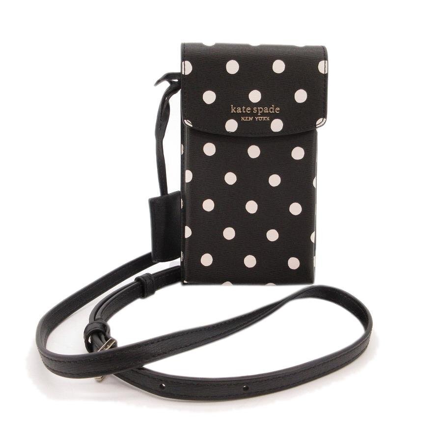 送料無料 超美品 ケイトスペード Kate Spade New York スマホショルダーバッグ ポシェット ドット柄 レディース拍卖
