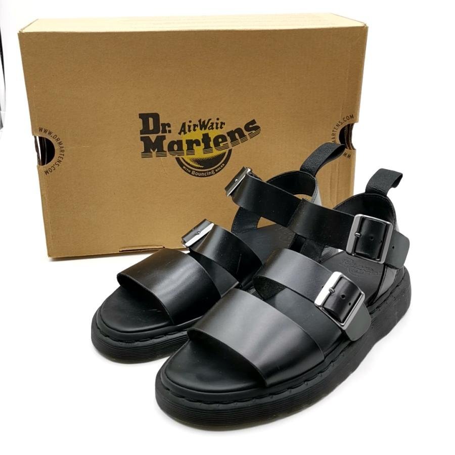 送料無料 ドクターマーチン Dr.Martens サンダル 靴シューズ グリフォン ストラップサンダル レザー UK7 メンズ拍卖
