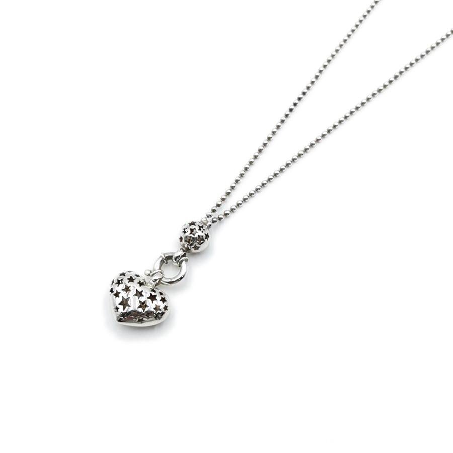送料無料 美品 フォリフォリ Folli Follie ネックレス ペンダント ハート 星 スター シルバー925 レディース拍卖