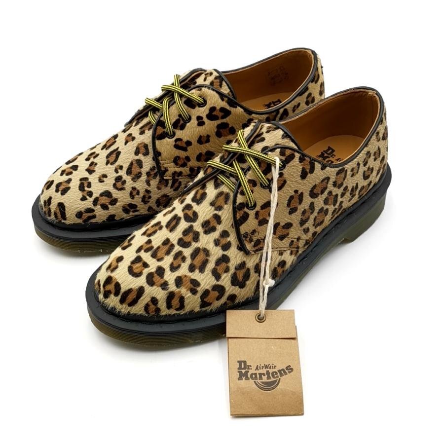 送料無料 超美品 ドクターマーチン ビームス Dr.Martens BEAMS 3ホールブーツ ハラコ レオパード レディース拍卖