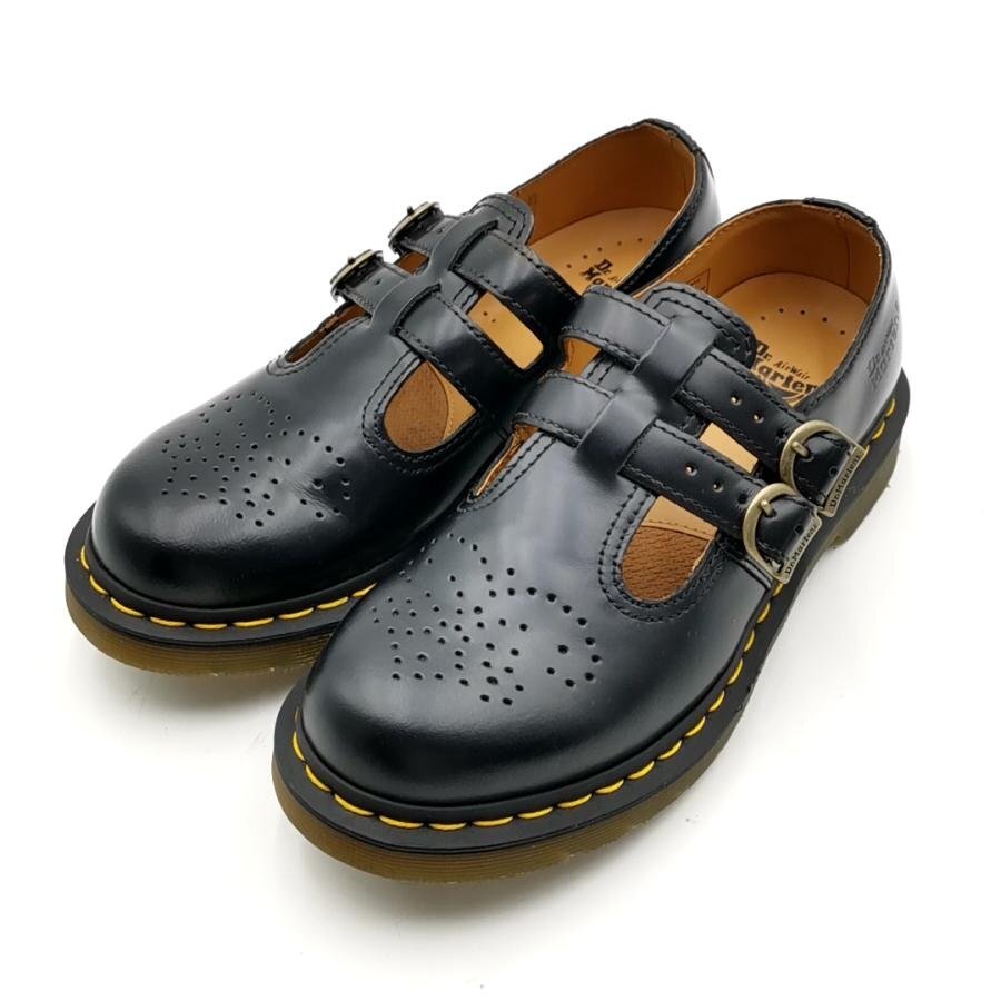 送料無料 超美品 ドクターマーチン Dr.Martens ローファー メリージェーン MARY JANE UK6 黒 ブラック拍卖