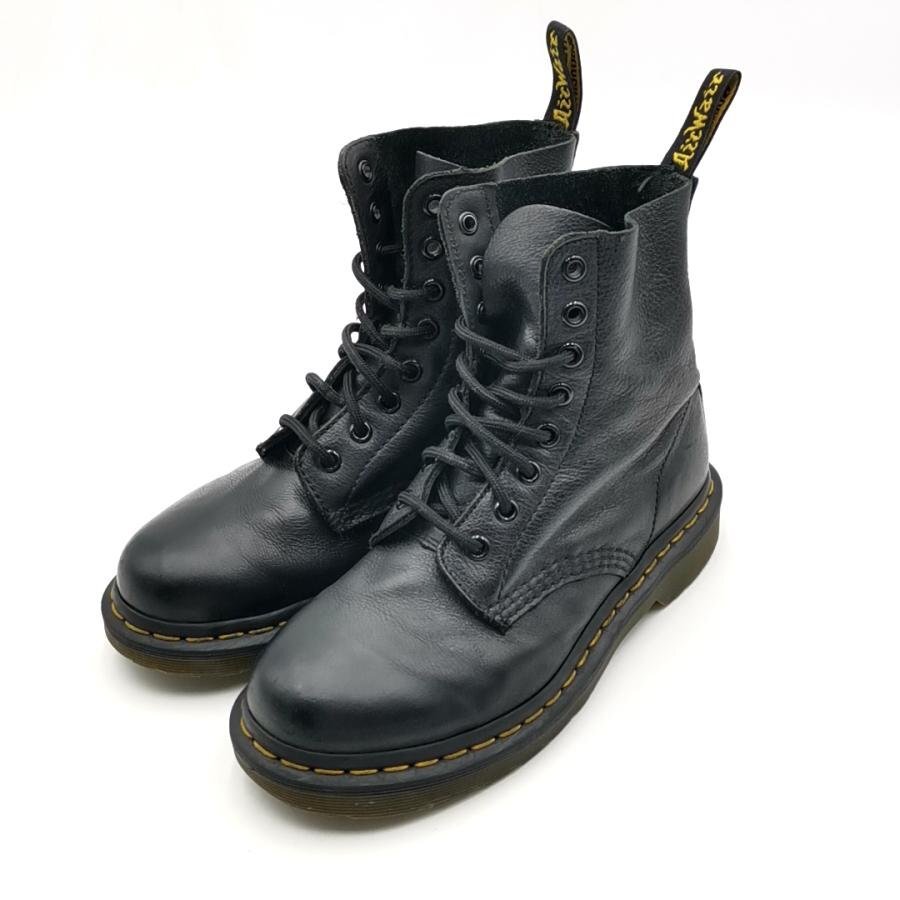 送料無料 ドクターマーチン Dr.Martens 8ホールブーツ 靴 シューズ シボ革 レザー パスカル UK4 レディース拍卖