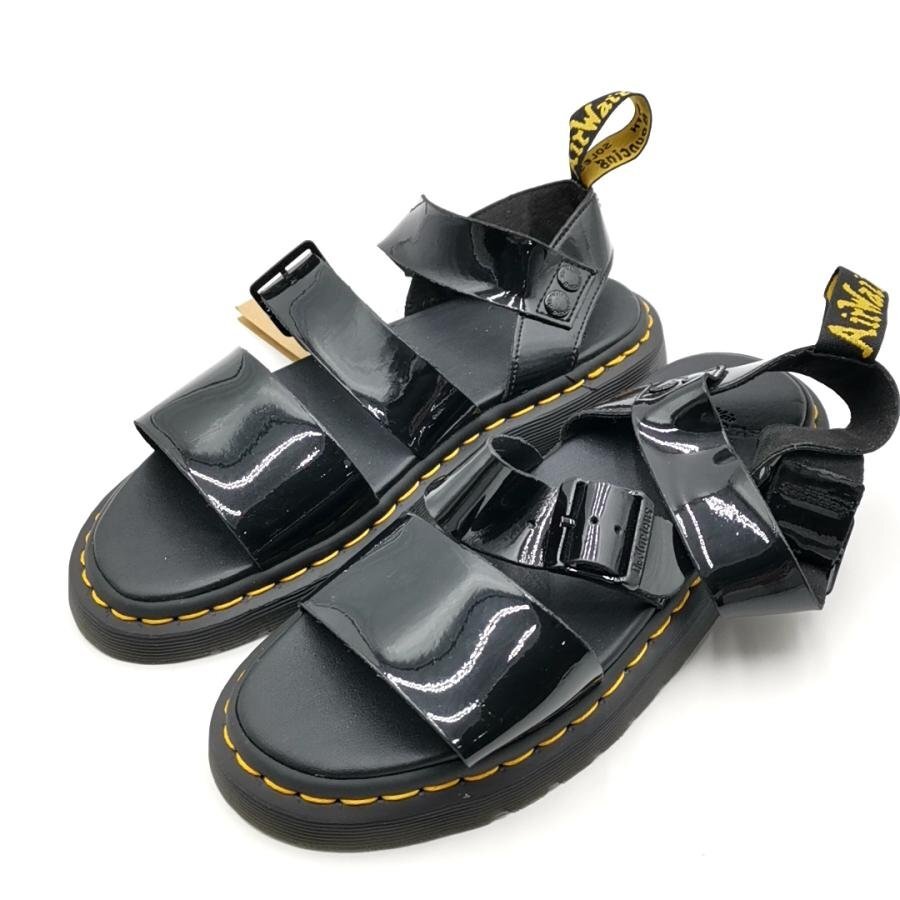 送料無料 超美品 ドクターマーチン Dr.Martens サンダル 靴 シューズ エナメル グリフォン GRYPHON メンズ拍卖