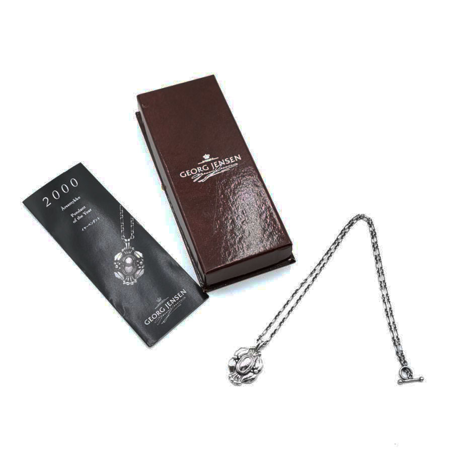 送料無料 美品 ジョージジェンセン GEORG JENSEN ネックレス シルバー925 2000 イヤーペンダント レディース拍卖