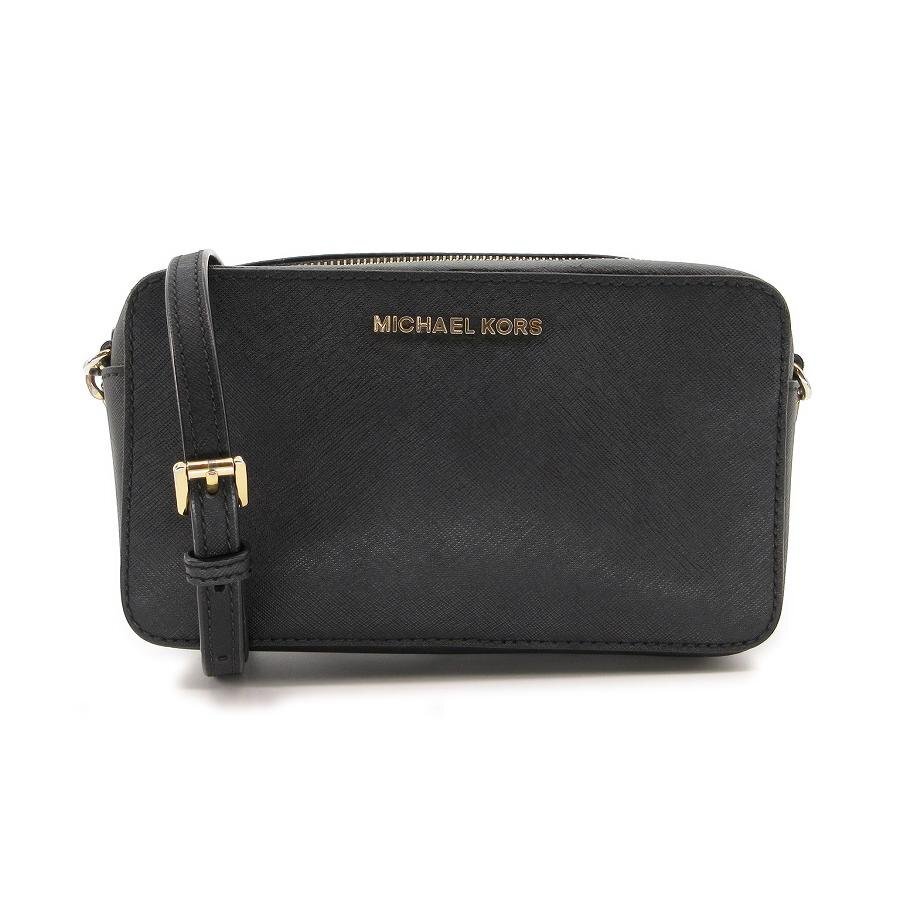 送料無料 美品 マイケルコース MICHAEL KORS ショルダーバッグ スモール チェーンストラップ レザー 黒 レディース拍卖