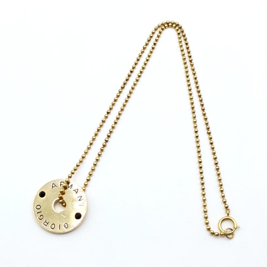 送料無料 ジョルジオアルマーニ GIORGIO ARMANI ネックレス ペンダント サークル ボールチェーン レディース メンズ拍卖