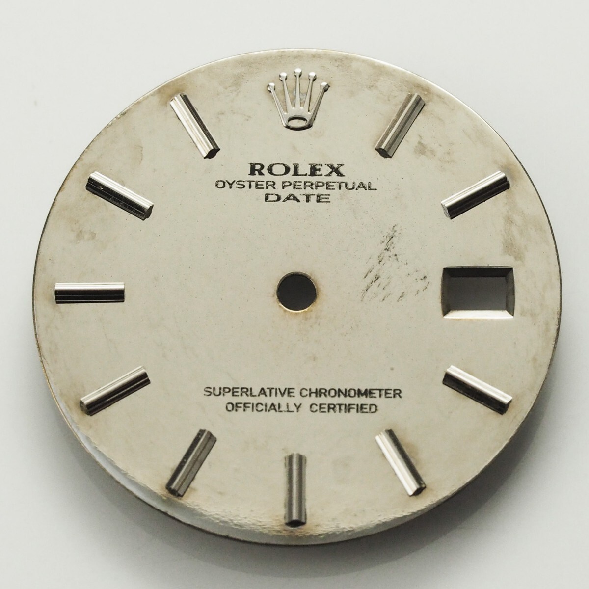ロレックス 15200 15210 純正 文字盤 ROLEX OYSTER PERPETUAL DATE Dial Cal.3135 ヴィンテージ 傷あり 汚れあり拍卖