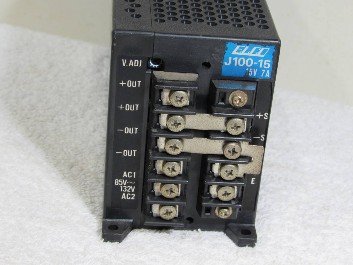 パワーサプライ,スイッチング電源 ELCO J-100‐15 INPUT 85~132V AC OUTPUT15V 7A,中古拍卖