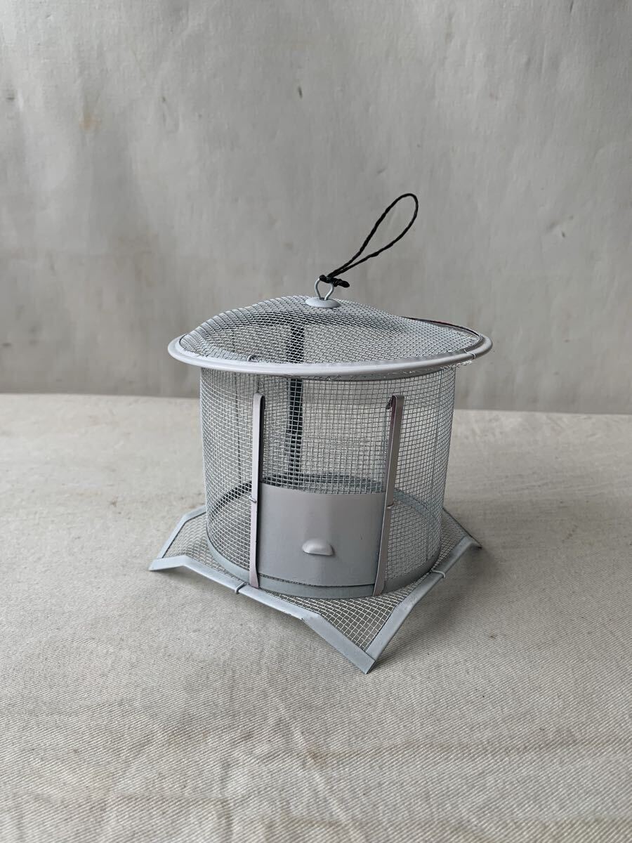 デッドストック デザインが素敵な古い蛍虫籠カゴ 昭和レトロコレクションインテリアディスプレイ古道具アンティークビンテージ雑貨オブジェ拍卖