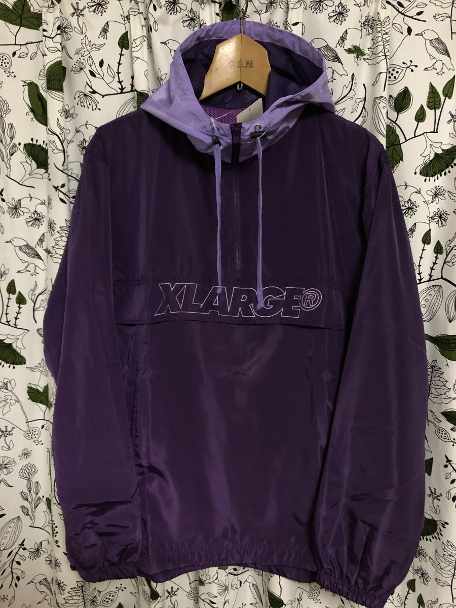 新品 X-LARGE CARROTS 2TONE ANORAK S 定価19,800円 紫エクストララージ xlarge jkt ジャスティン アノラック パーカー コラボ拍卖