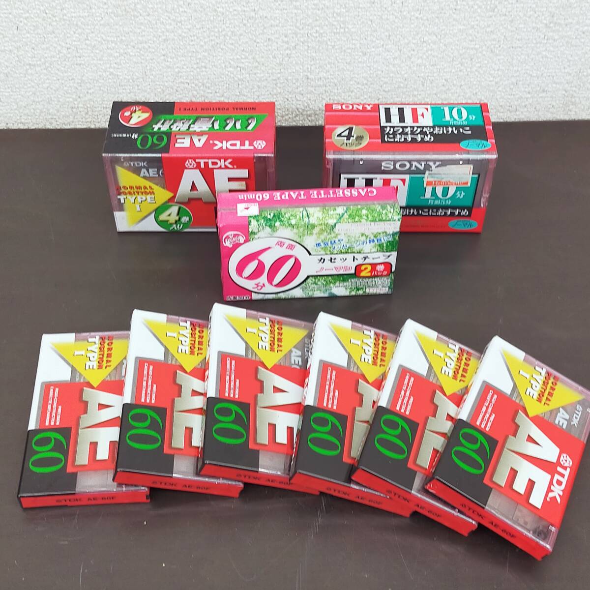 カセットテープ まとめ SONY HF 10分 4C-10HFA TDK AE 60分 AE-60X4F AE-60F 大創 60分 ※2400010566479拍卖