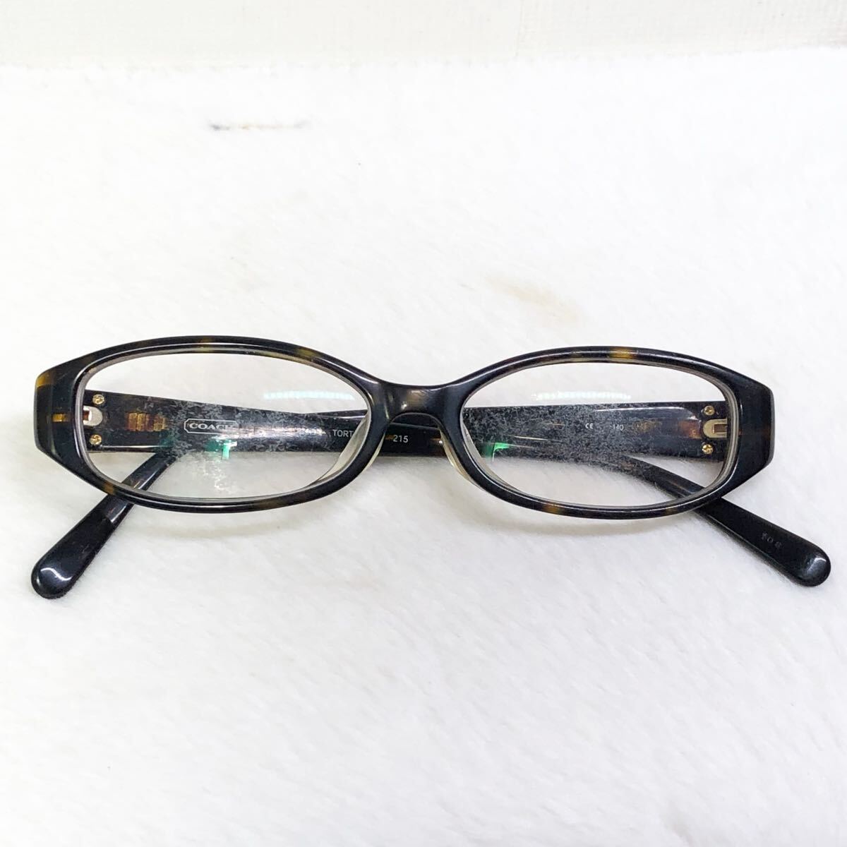 COACH コーチ JONNA (791AF) Tortoise 度入り 眼鏡 メガネ フレーム 51□15 140 度数不明拍卖