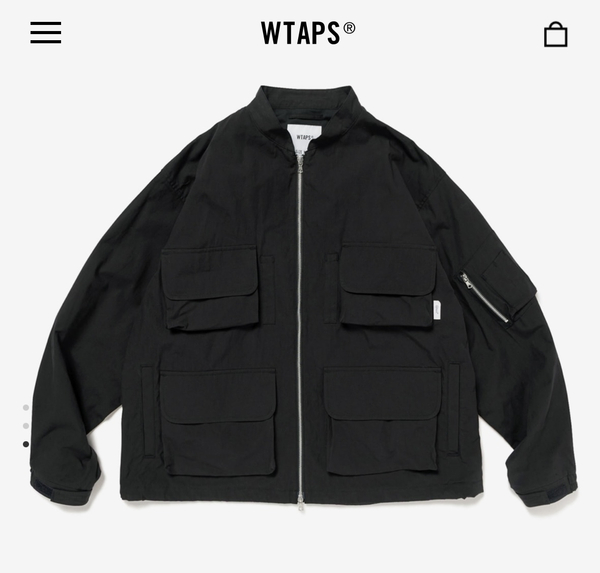 2025AW 新作 サイズ02・サイズM ブラック 無地 MODULAR 01 / JACKET / COTTON. WEATHER (252WVDT-JKM02) ダブルタップス wtaps 拍卖