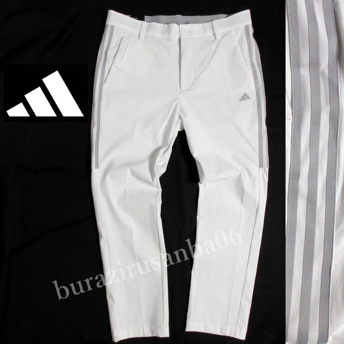 メンズ 92cm 未使用 定価14,960円 adidas GOLF アディダス ゴルフ 4wayストレッチ 撥水 アンクルパンツ 9分丈スタイル ゴルフパンツ IN9010拍卖